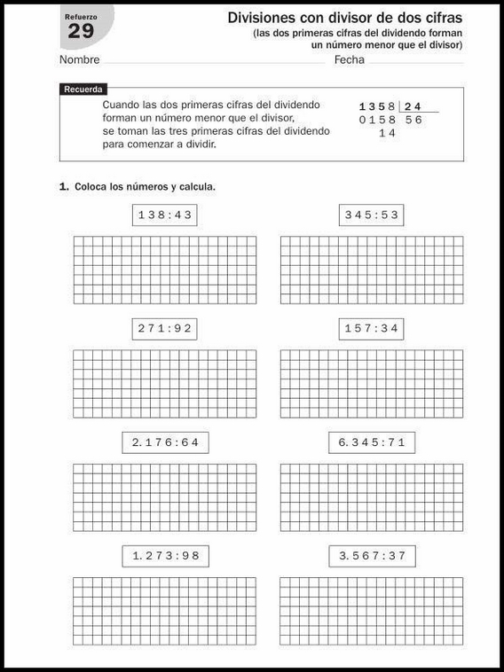 9 años 4º Educacion Primaria Refuerzo 53