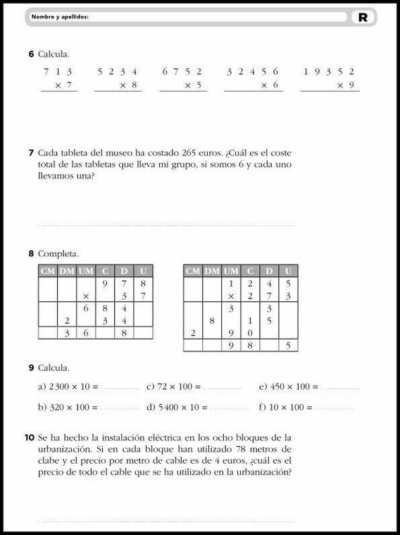 Matematikøvelser til 9-årige 6