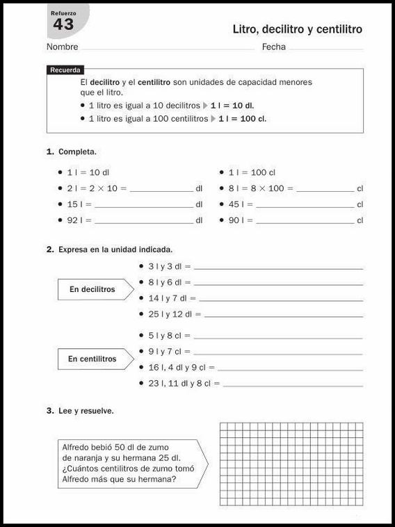 Exercícios de matemática para crianças de 9 anos 67