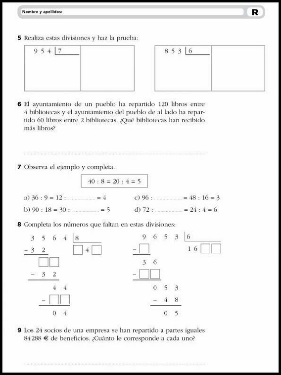 Entraînements de mathématiques pour enfants de 9 ans 8