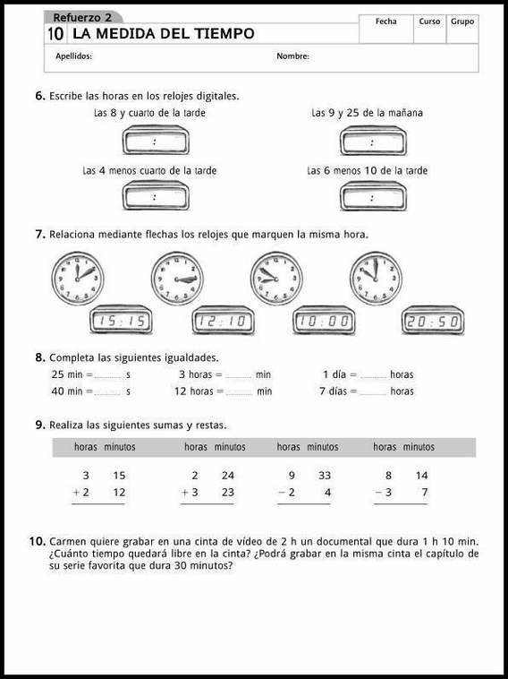 Exercícios de matemática para crianças de 9 anos 95