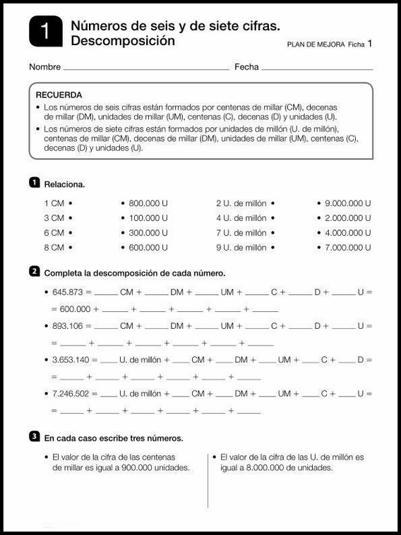 Revisões de matemática para crianças de 9 anos 1