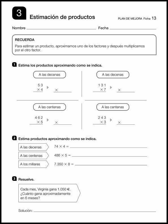 Maths Review Worksheets for 9-Year-Olds 13