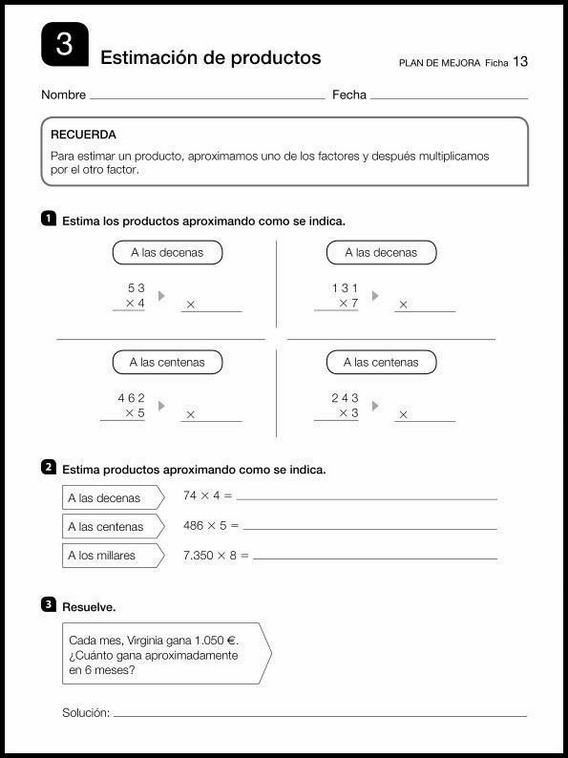 Revisões de matemática para crianças de 9 anos 13