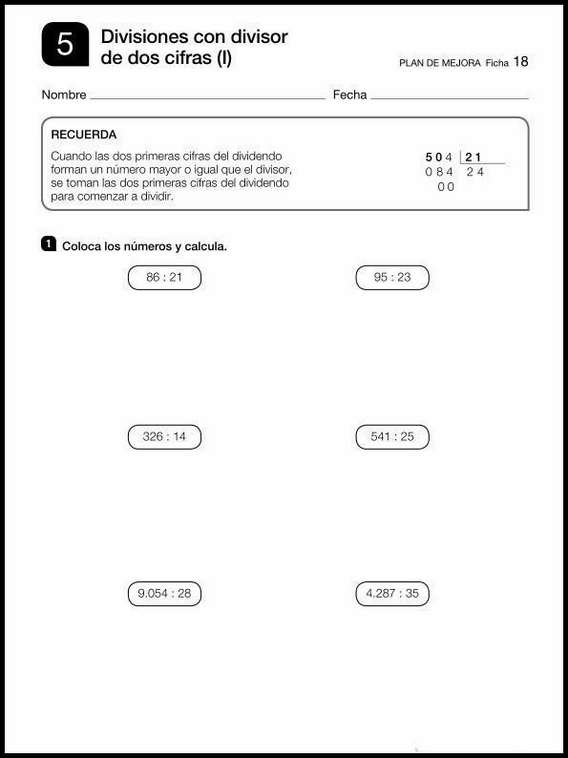 Revisões de matemática para crianças de 9 anos 18