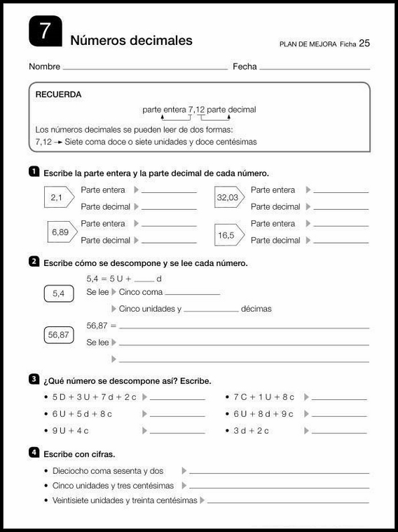 Maths Review Worksheets for 9-Year-Olds 25