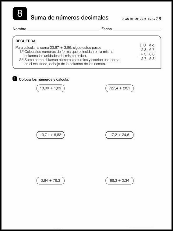 Révisions de mathématiques pour enfants de 9 ans 26