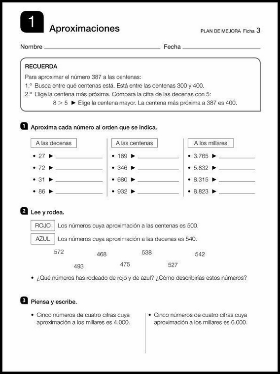 Esercizi di ripasso per bambini di 9 anni 3