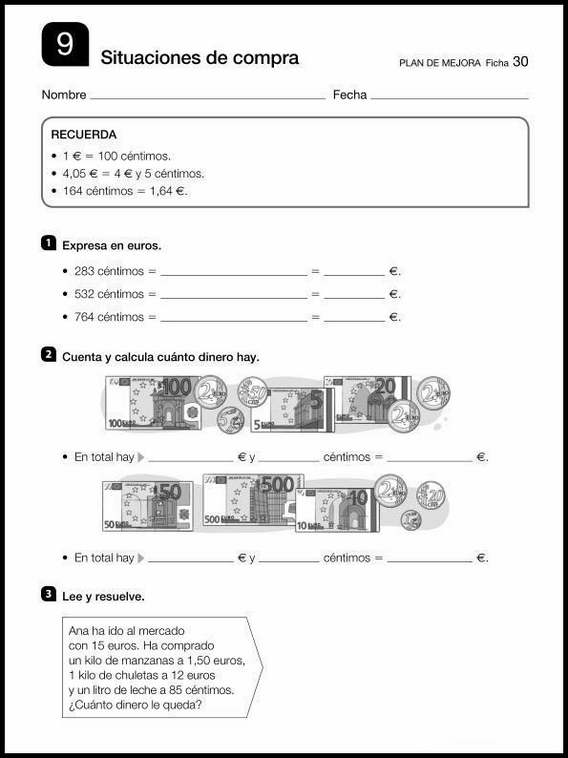 Révisions de mathématiques pour enfants de 9 ans 30