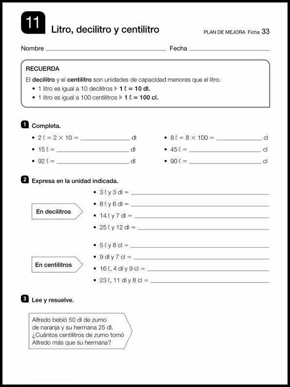 Revisões de matemática para crianças de 9 anos 33