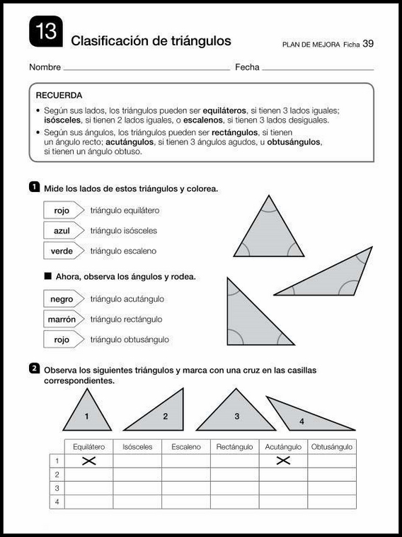 Revisões de matemática para crianças de 9 anos 39