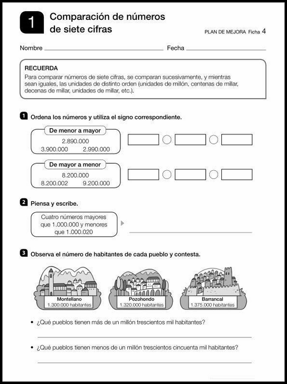 9 años 4º Educacion Primaria Repaso 4