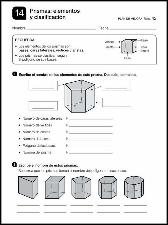 Revisões de matemática para crianças de 9 anos 42