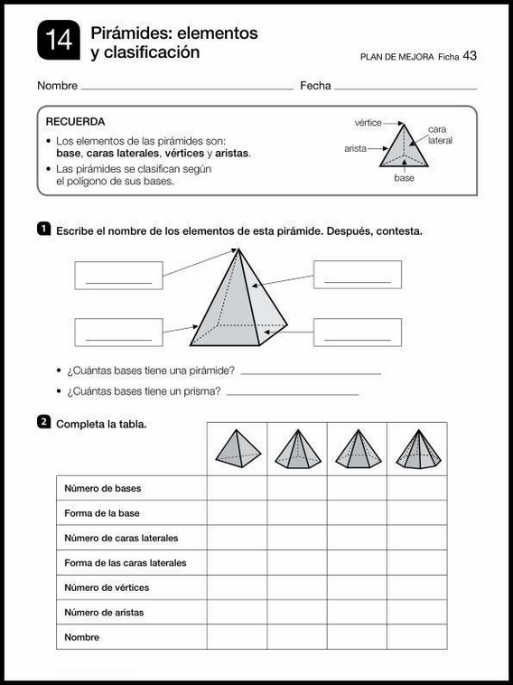 Revisões de matemática para crianças de 9 anos 43