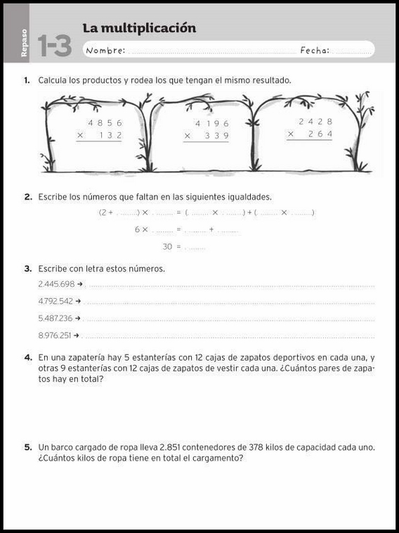 Revisões de matemática para crianças de 9 anos 50