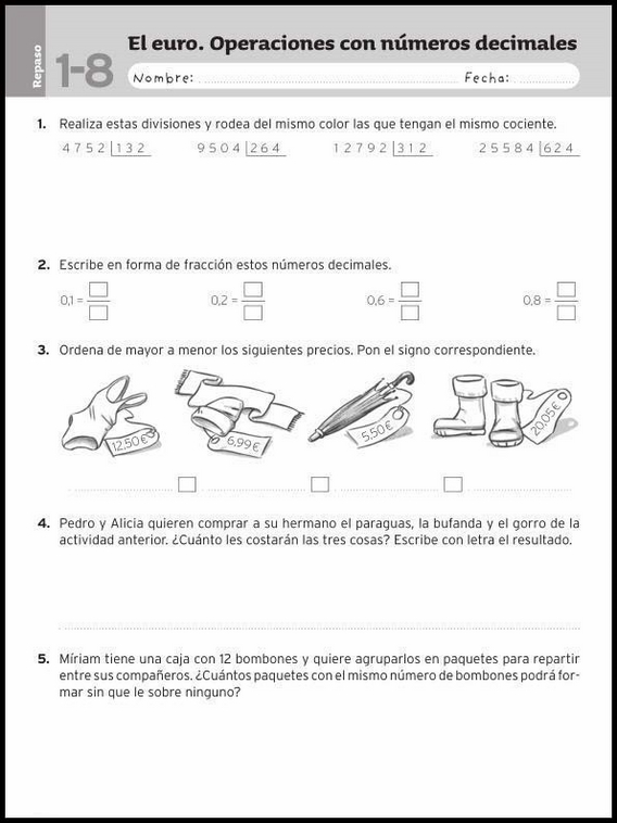 Maths Review Worksheets for 9-Year-Olds 55