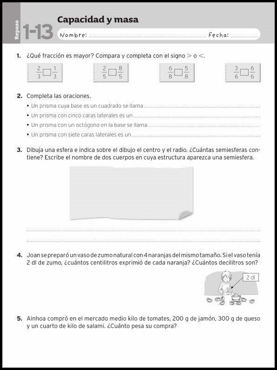 Revisões de matemática para crianças de 9 anos 60