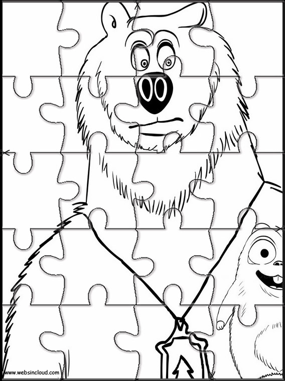 Grizzy And The Lemmings Printable Puzzle 3