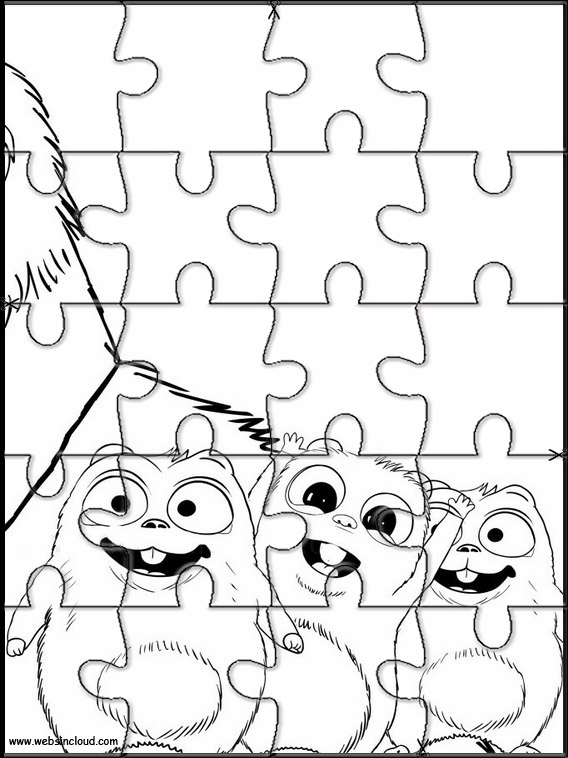 Printable coloring pages for kids Grizzy And The Lemmings 4