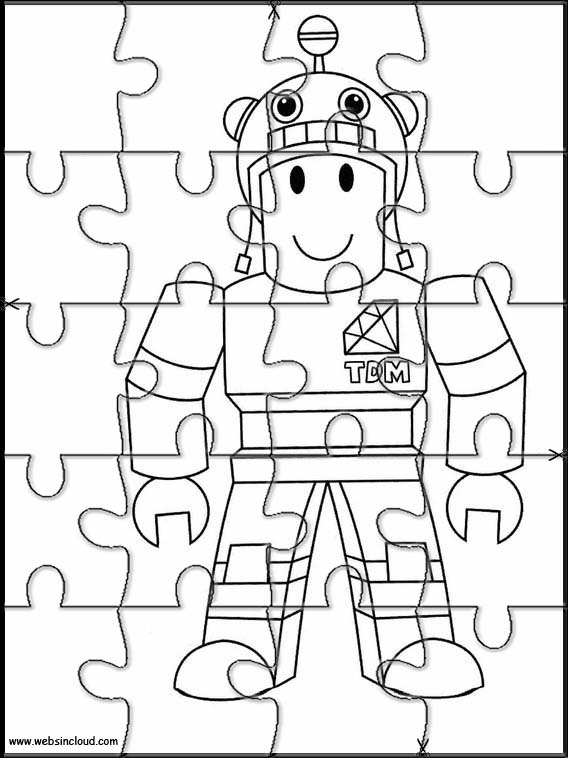 Desenhos para Colorir Roblox 15