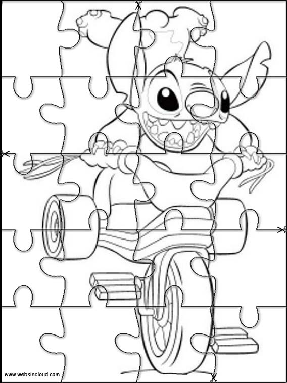 Solve Lilo & Stitch jigsaw puzzle online with 460 pieces