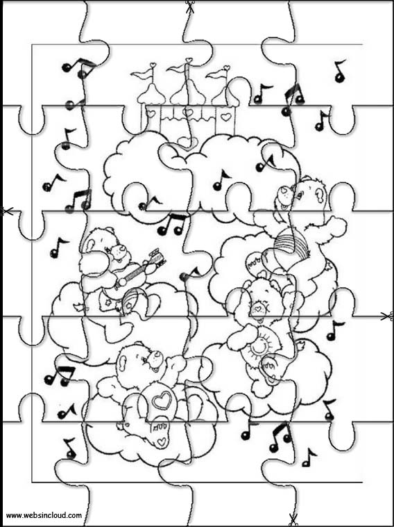 Puzzle para imprimir Ursinhos Carinhosos 21