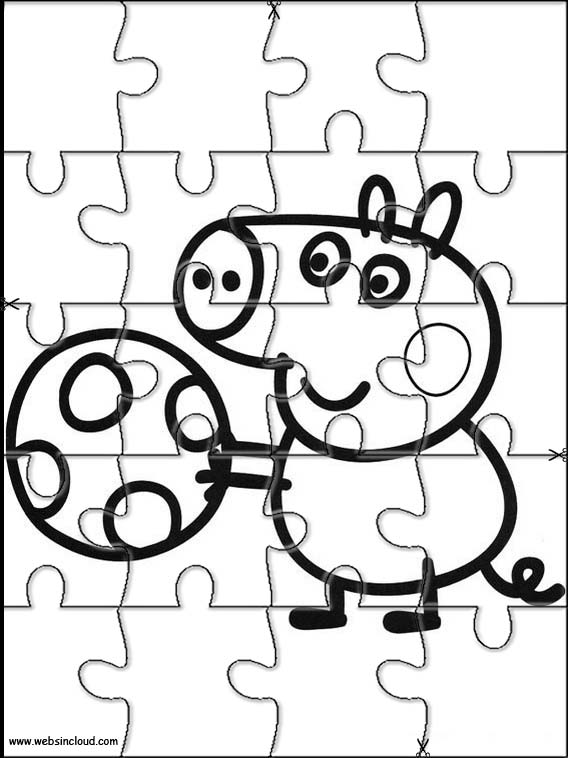 Puzzles Recortables para para Niños Peppa Pig 1