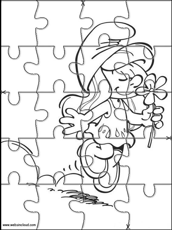 Download Smurfs Printable Jigsaw 14