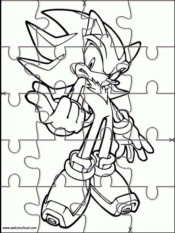 Puzzles Online para Imprimir para Niños Sonic 19
