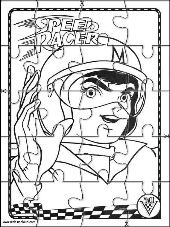 Coloriage Speed-Racer pour enfants à imprimer gratuitement