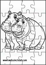 Hippopotames - Animaux 1