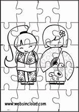 Muñecas Kokeshi 8