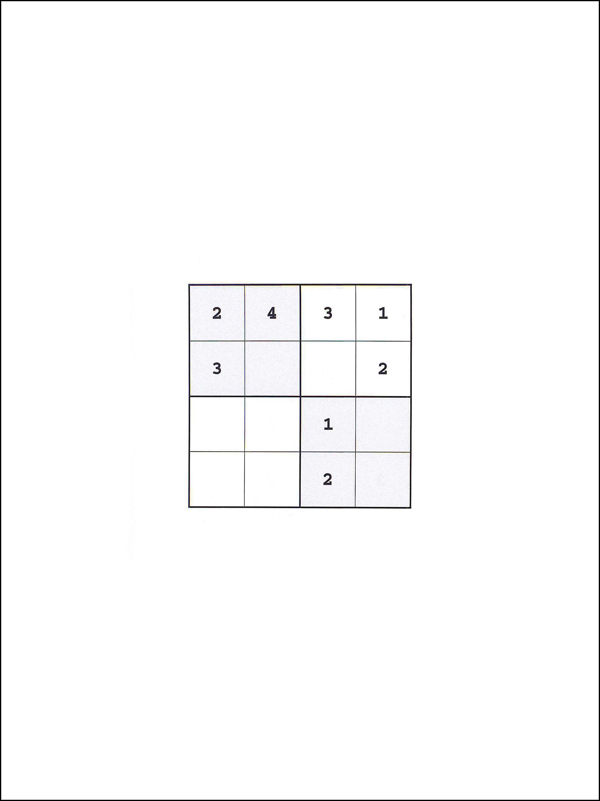 4x4 सुडोकु 1