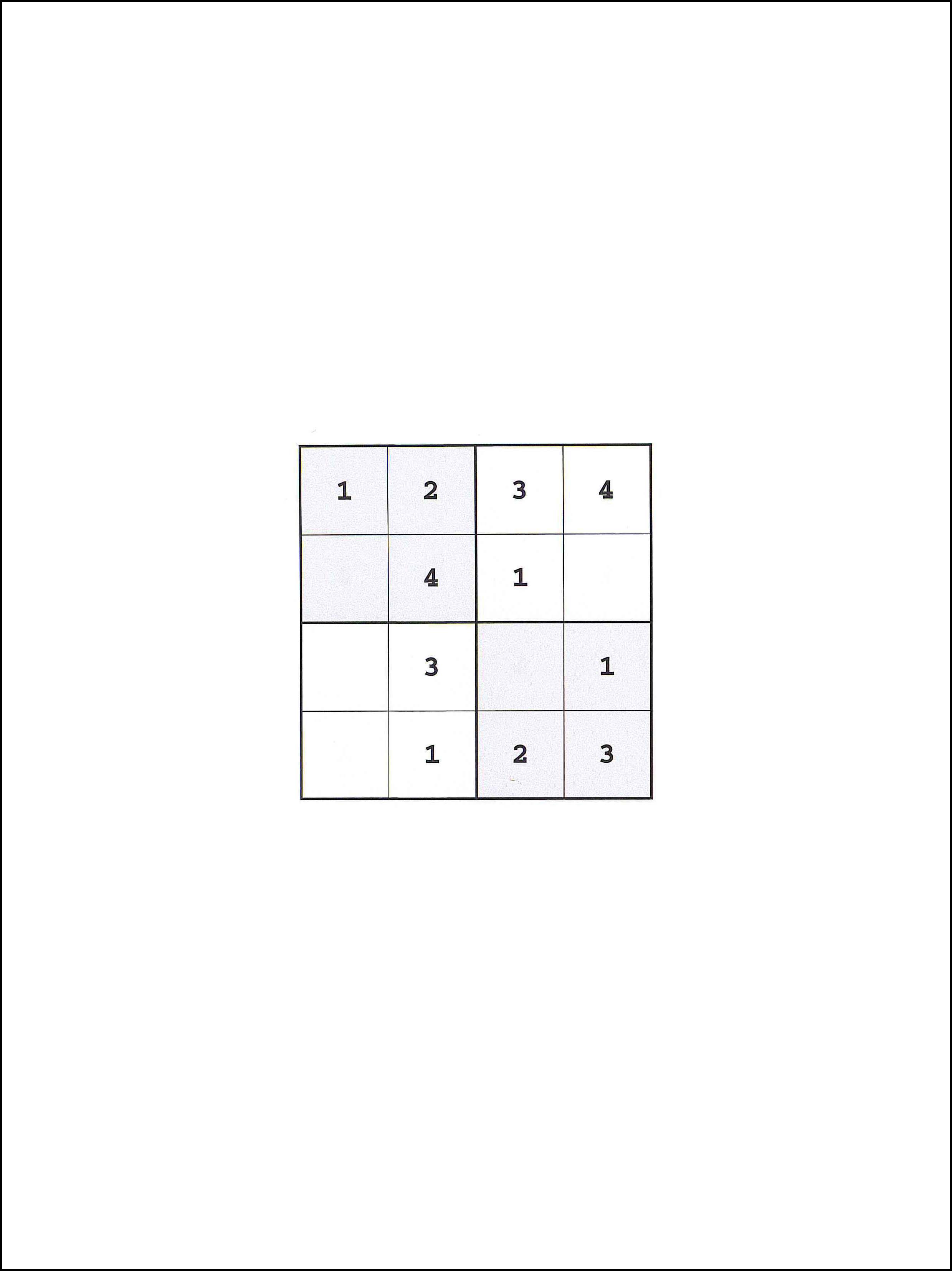 4x4 सुडोकु 11