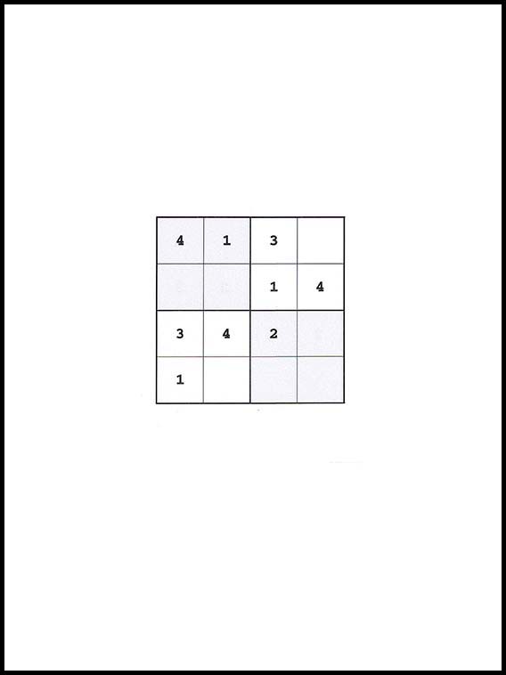 4x4 सुडोकु 12