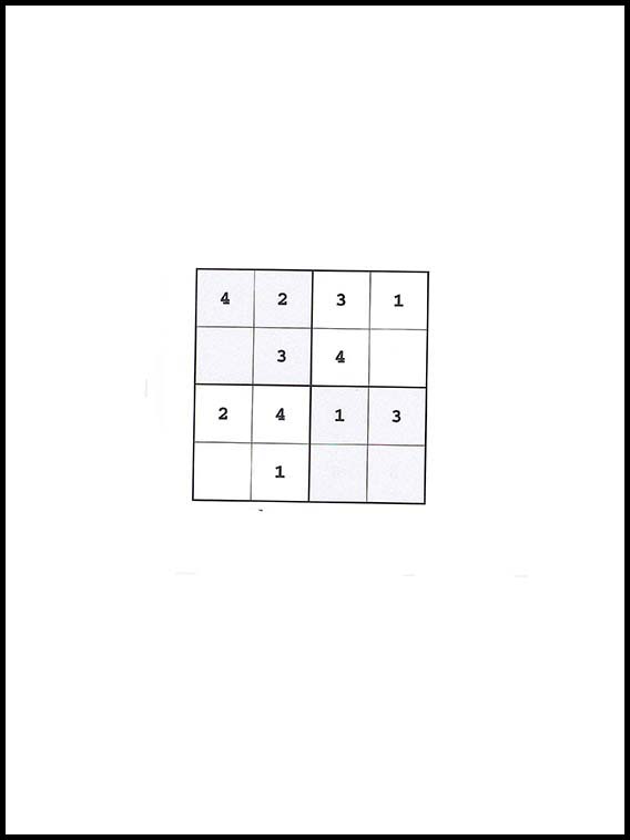 4x4 सुडोकु 13