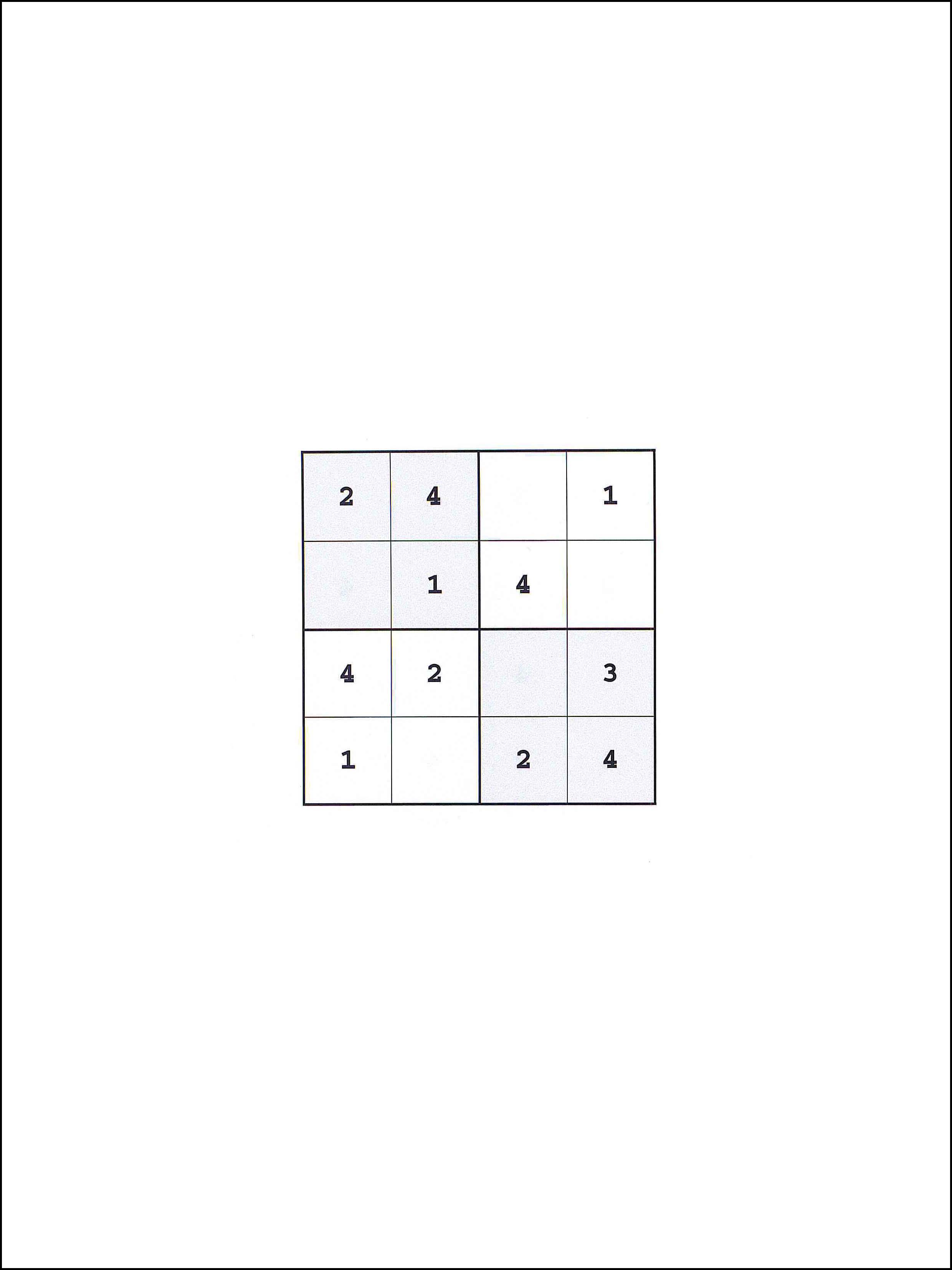 4x4 सुडोकु 23