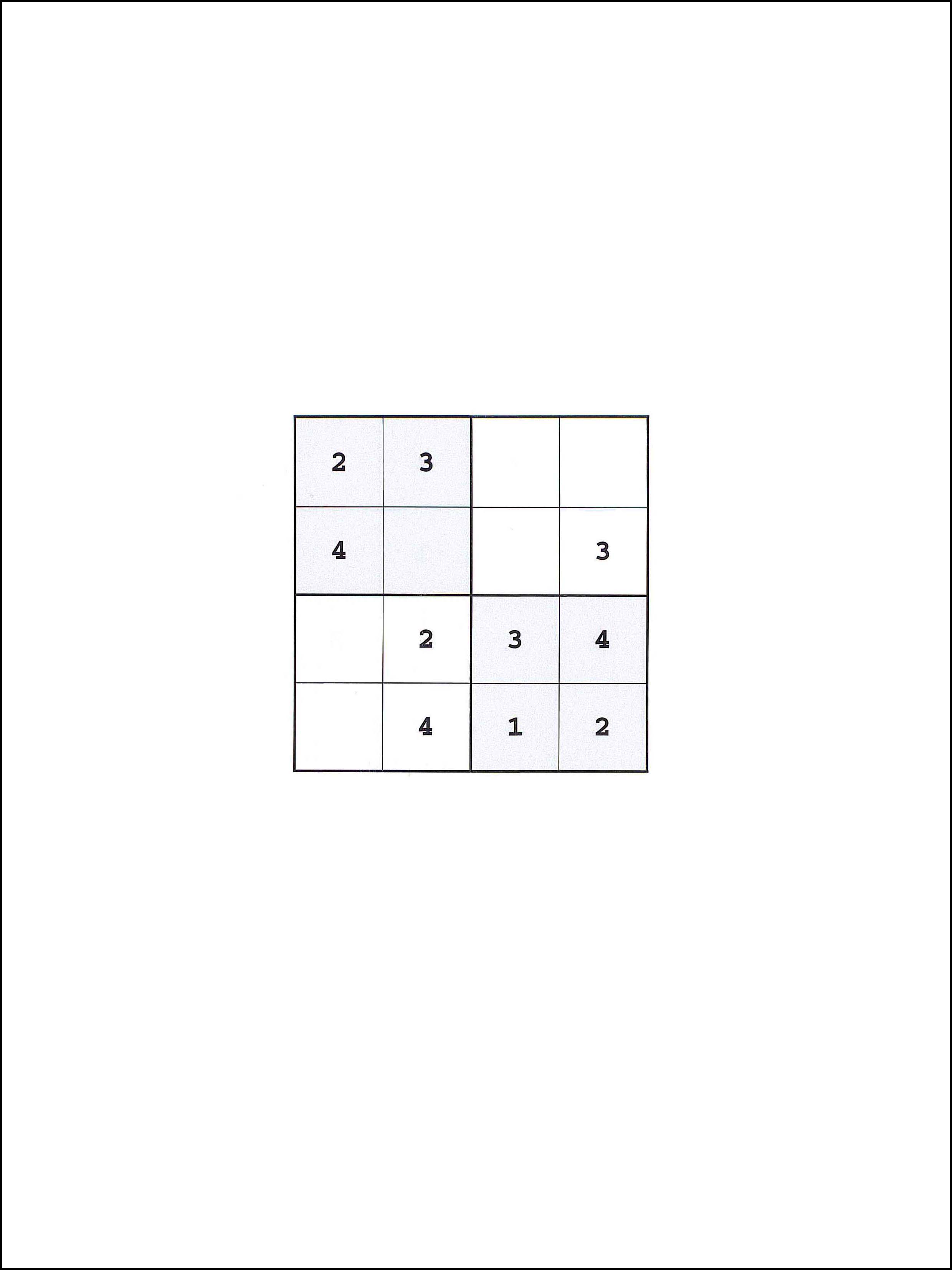 4x4 सुडोकु 31