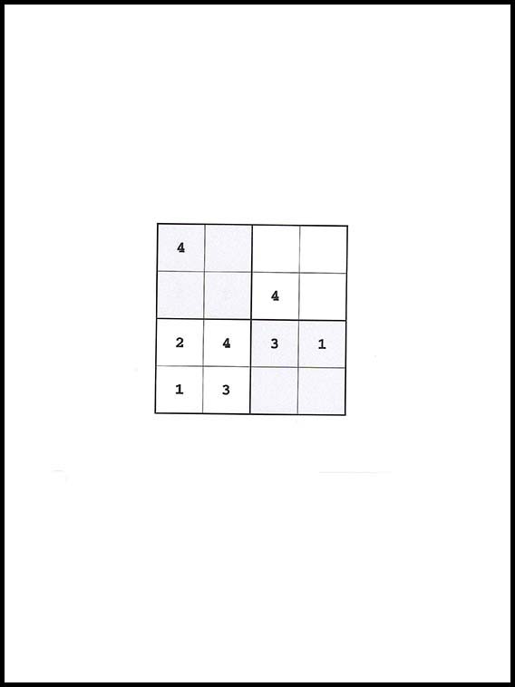 4x4 सुडोकु 36