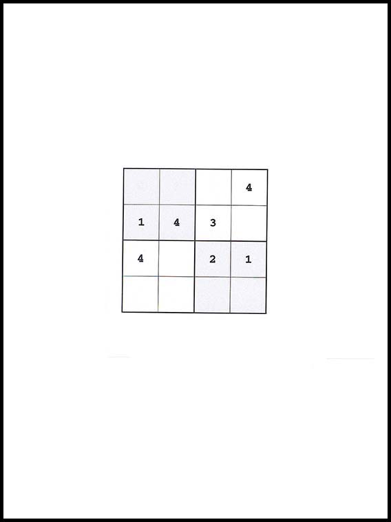 4x4 सुडोकु 4