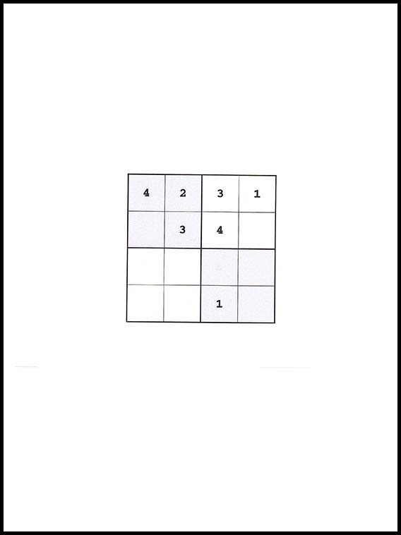 4x4 सुडोकु 49
