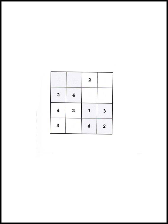 4x4 सुडोकु 50