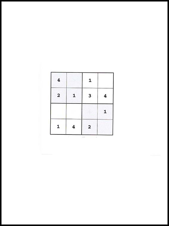 4x4 सुडोकु 59