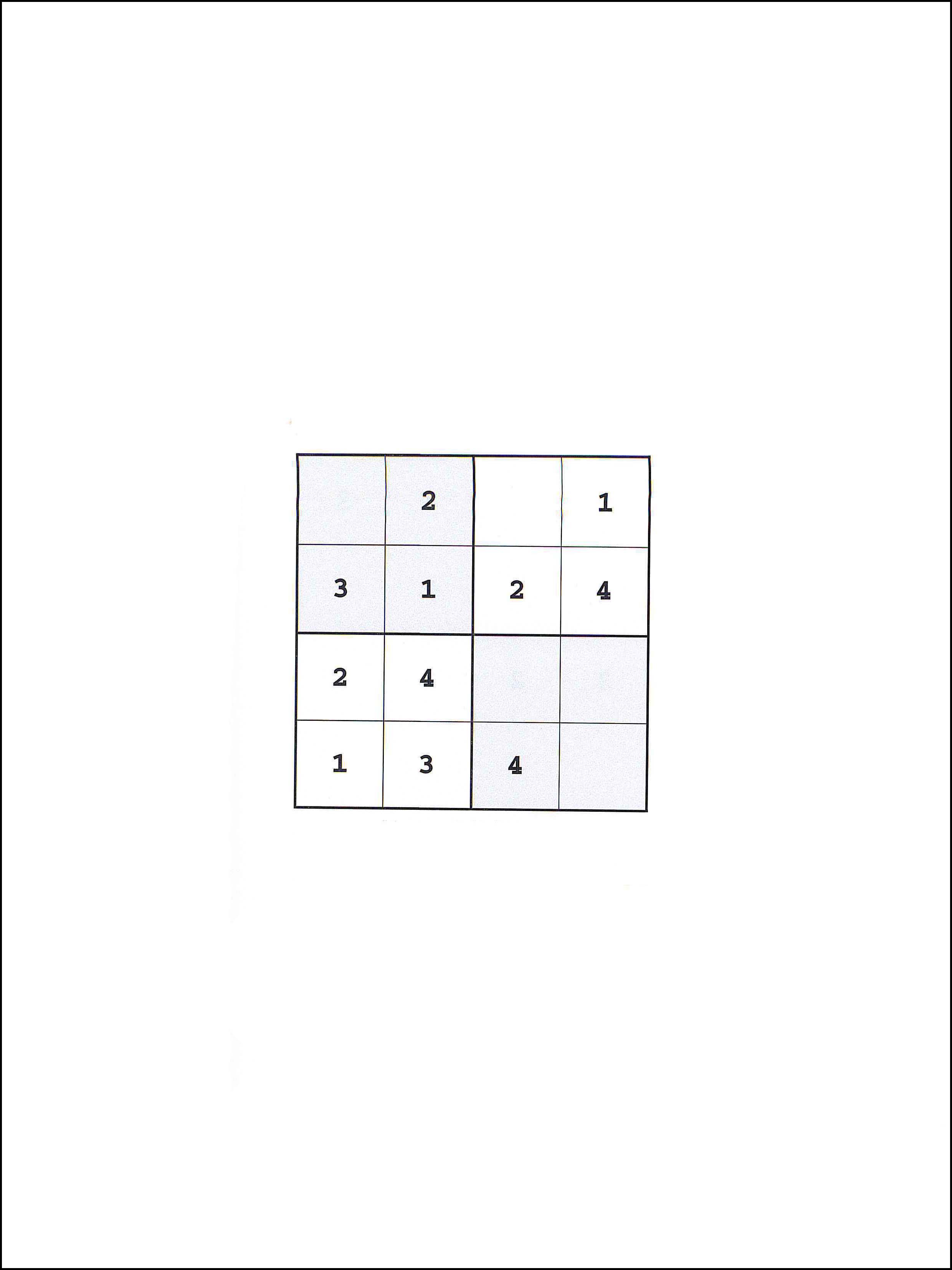 4x4 सुडोकु 62