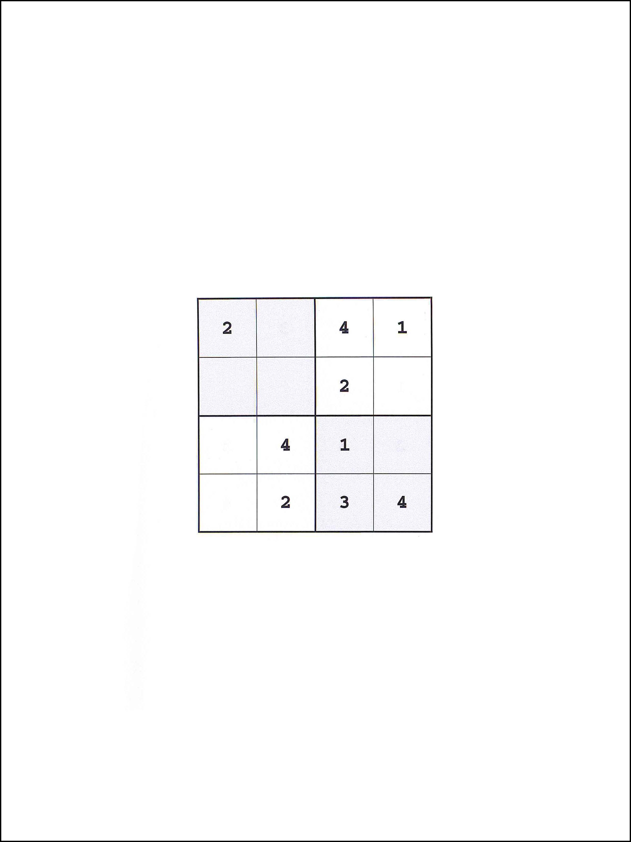 4x4 सुडोकु 64