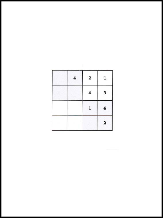 4x4 सुडोकु 69