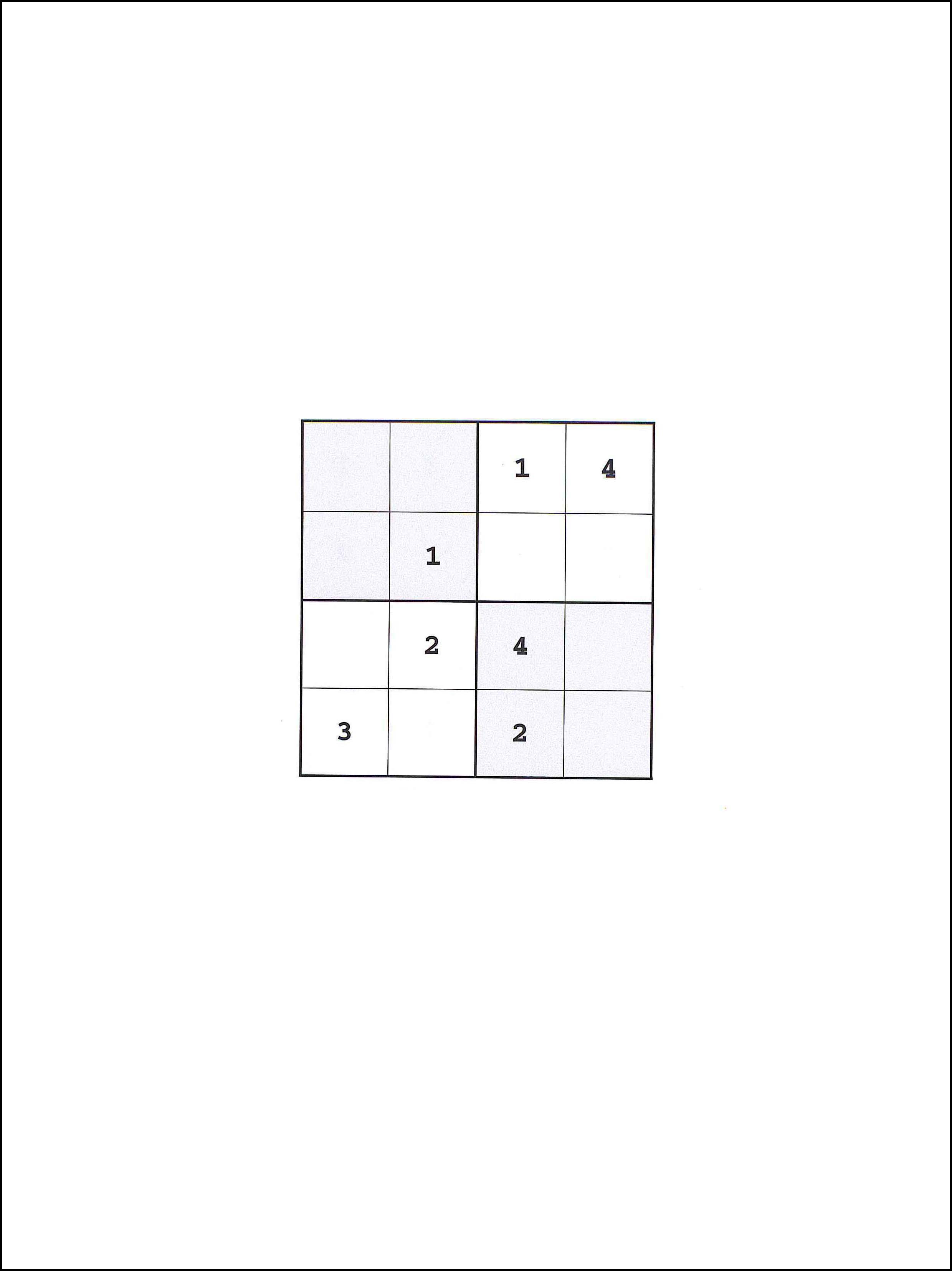 4x4 सुडोकु 71