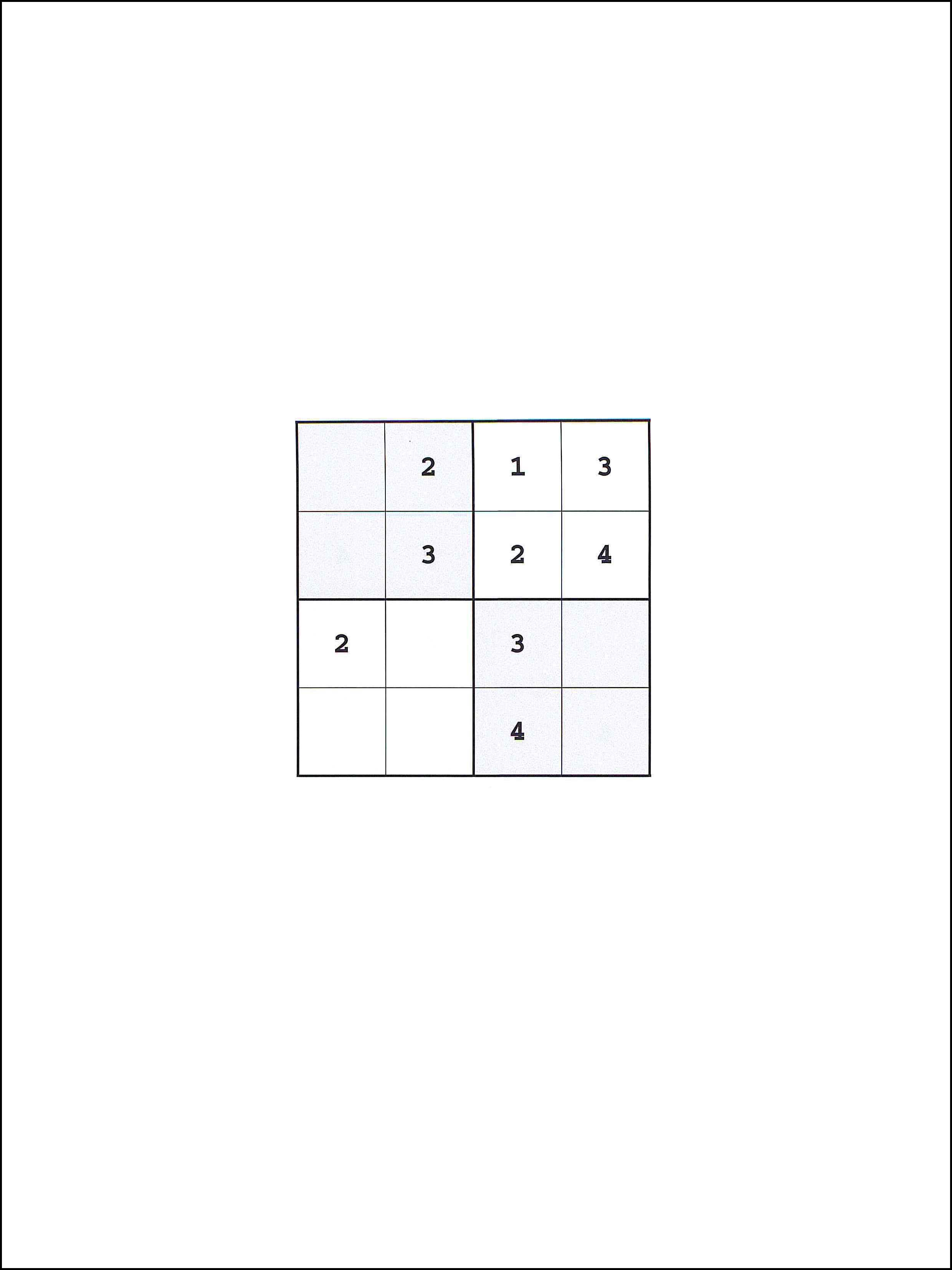 4x4 सुडोकु 72