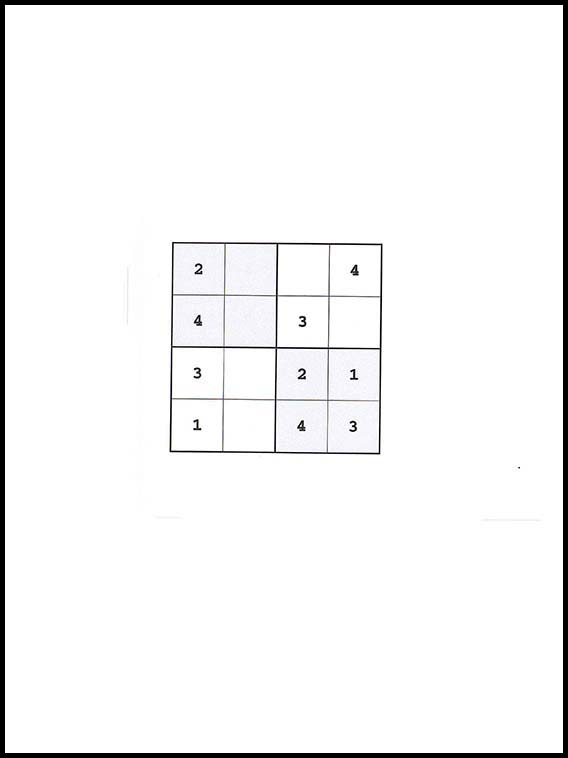 4x4 सुडोकु 73