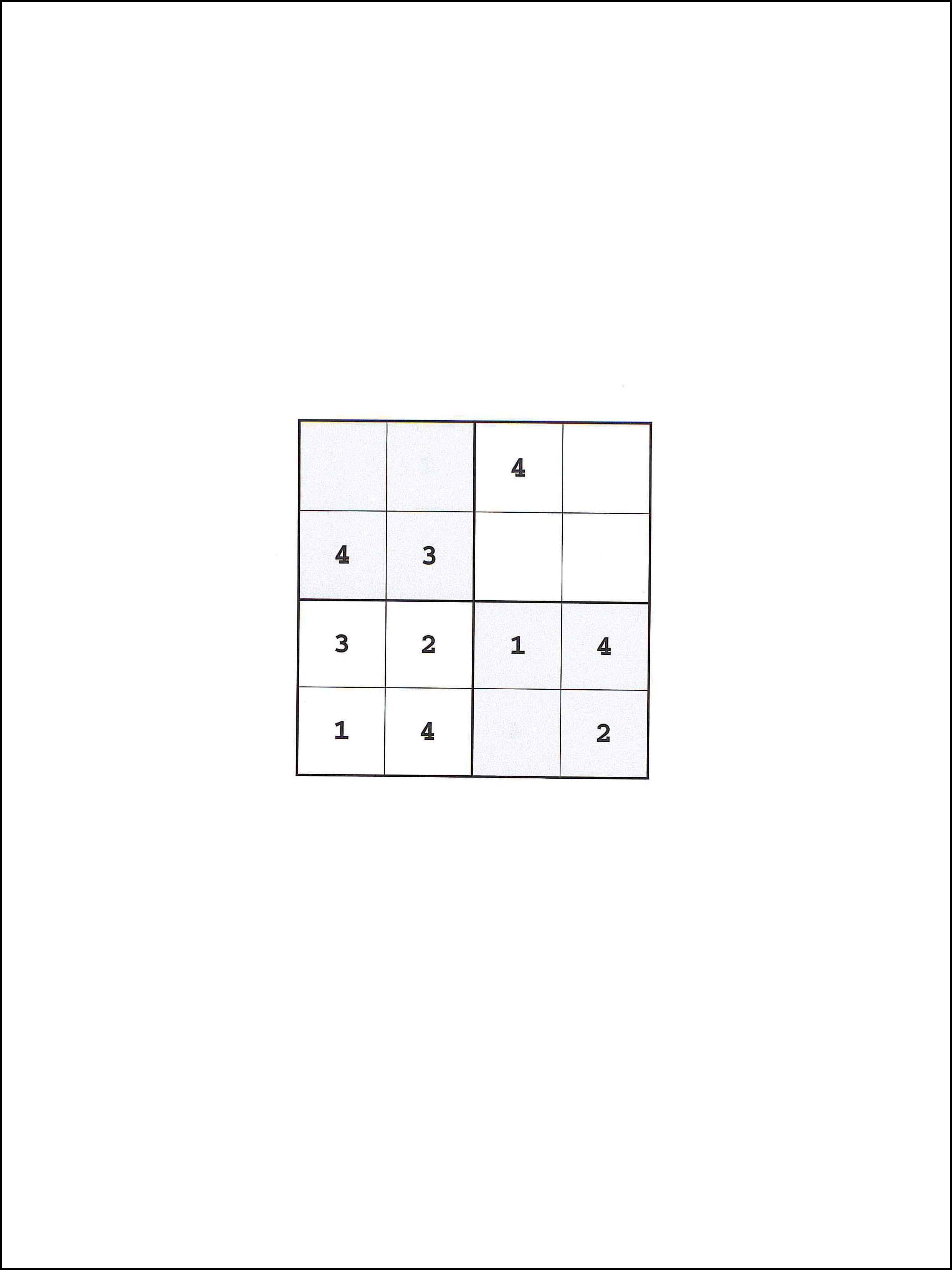4x4 सुडोकु 76